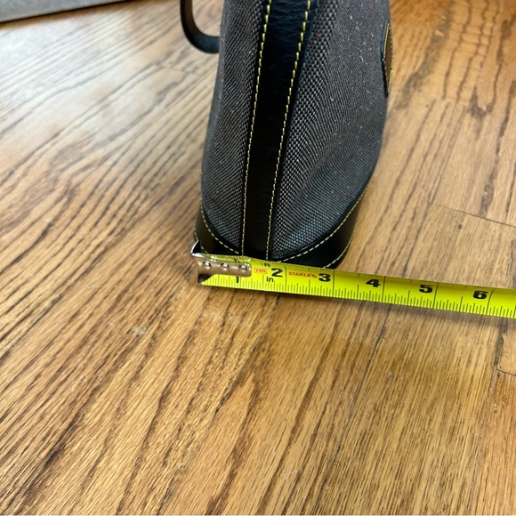 Dooney & Bourke Canvas Tweed Leather Shoulder Bag - Picture 5 of 16